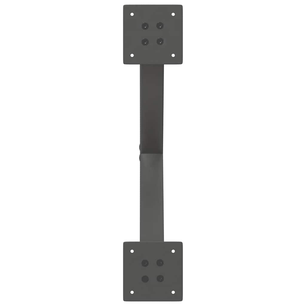 vidaXL Couchtischbeine X-Form 2 Stk. Anthrazit 60x(30-31) cm Stahl