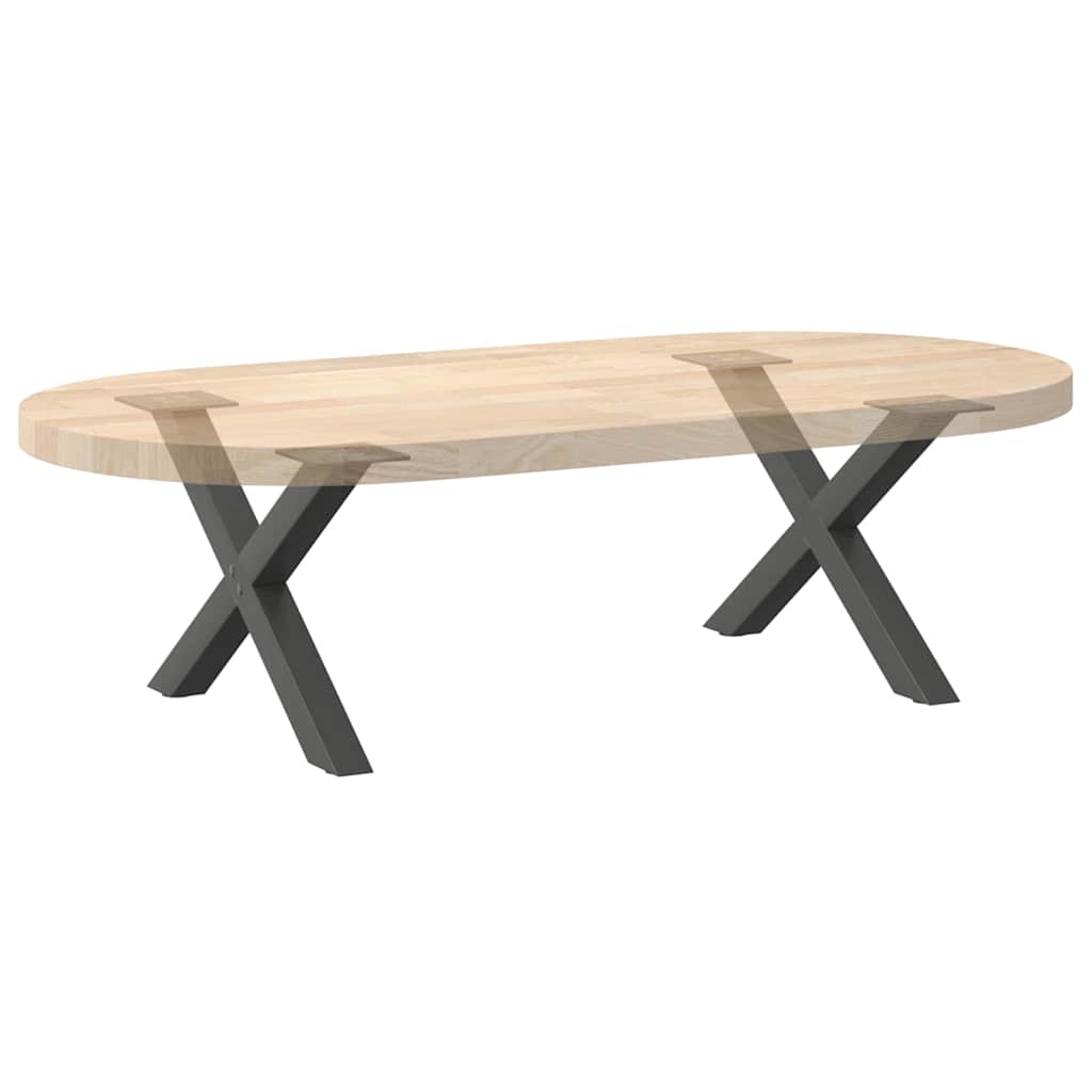 vidaXL Couchtischbeine X-Form 2 Stk. Anthrazit 60x(30-31) cm Stahl