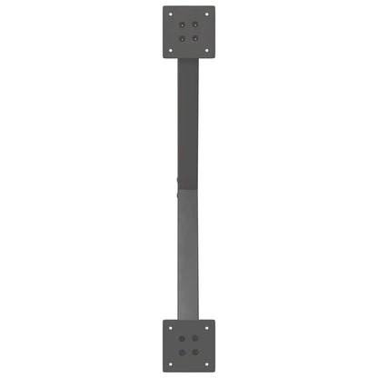 vidaXL Couchtischbeine X-Form 2 Stk. Anthrazit 70x(30-31) cm Stahl
