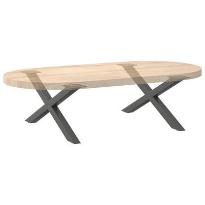 vidaXL Couchtischbeine X-Form 2 Stk. Anthrazit 70x(30-31) cm Stahl
