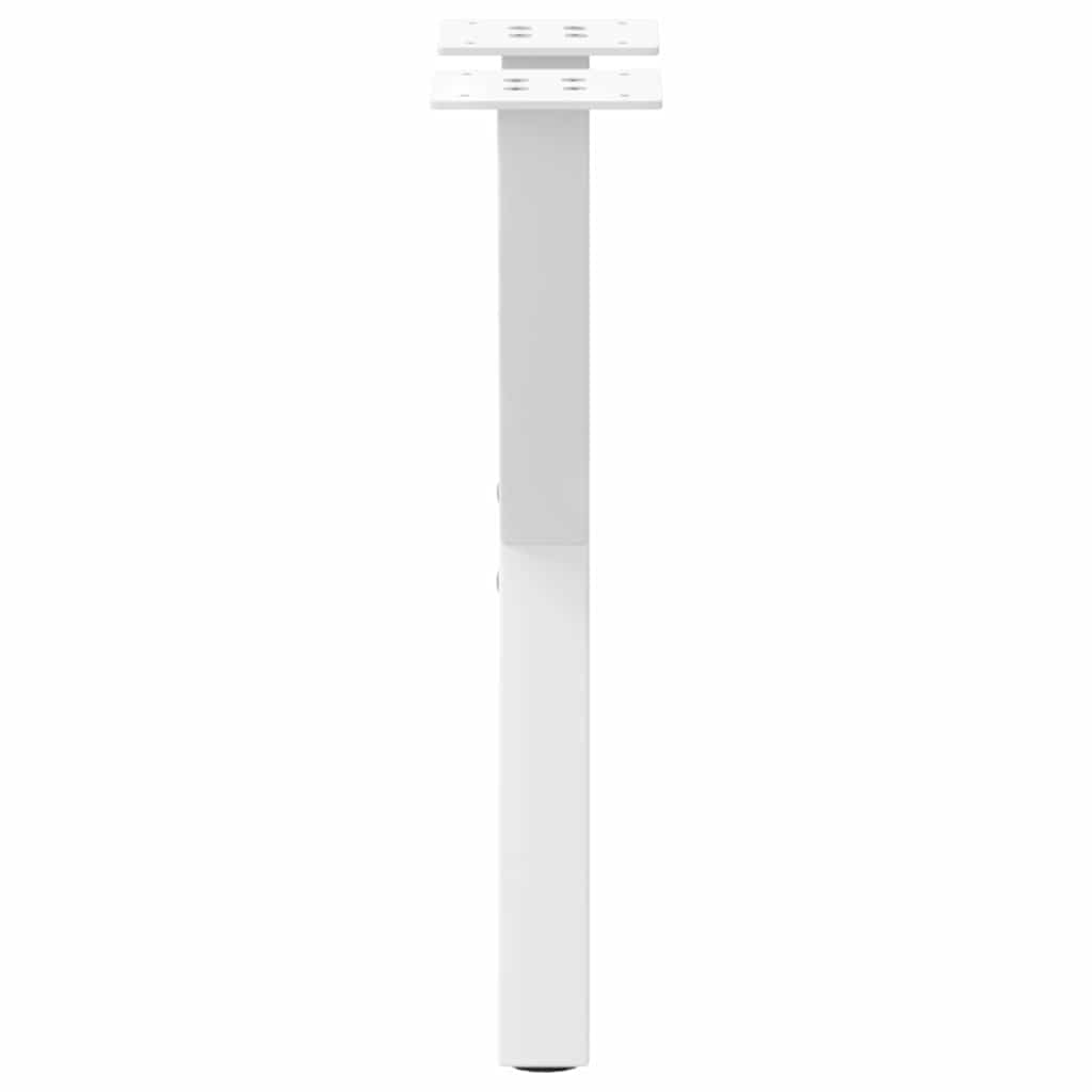 vidaXL Couchtischbeine X-Form 2 Stk. Weiß 38x(42-43) cm Stahl