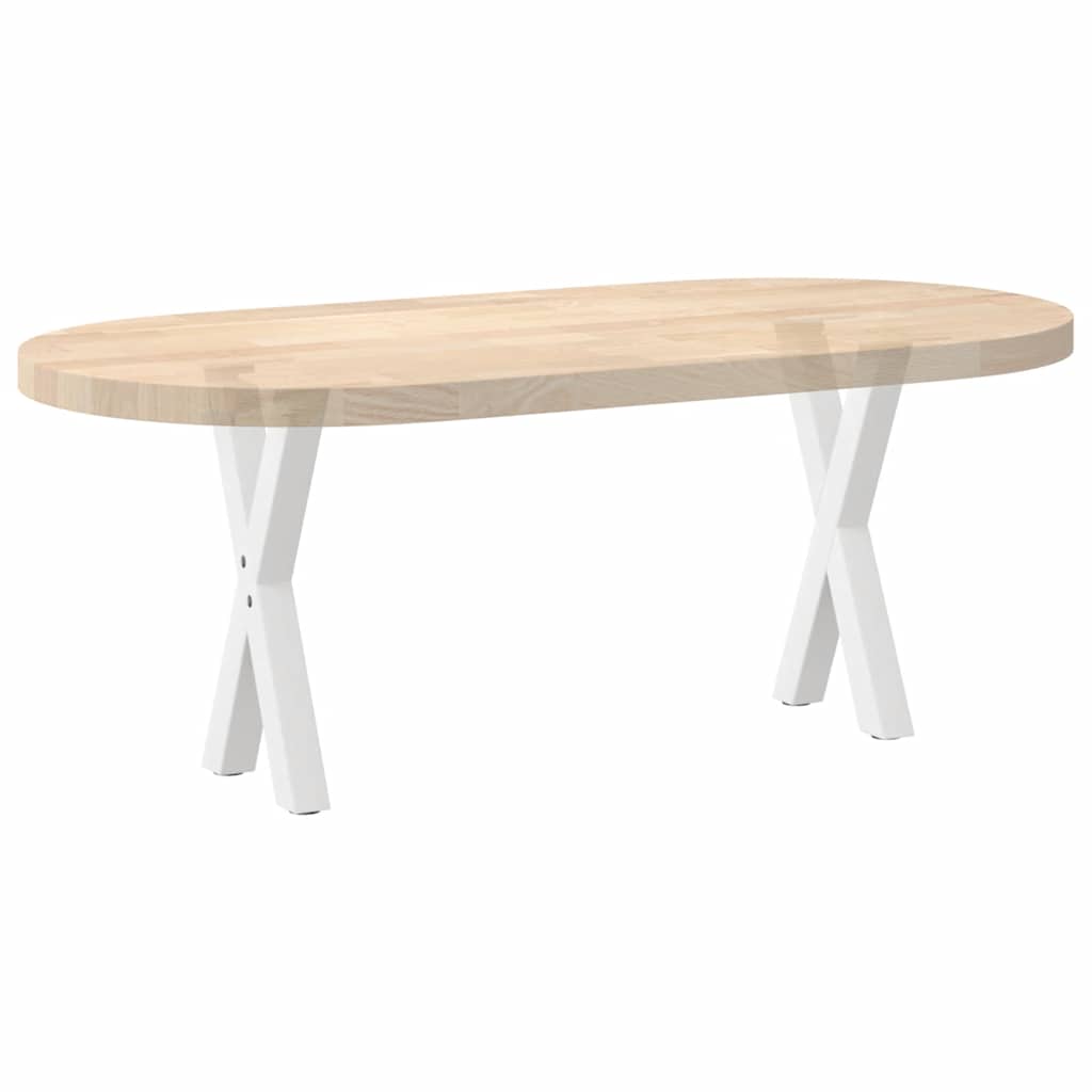 vidaXL Couchtischbeine X-Form 2 Stk. Weiß 38x(42-43) cm Stahl
