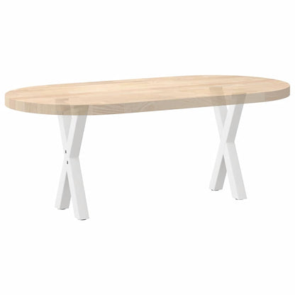 vidaXL Couchtischbeine X-Form 2 Stk. Weiß 38x(42-43) cm Stahl