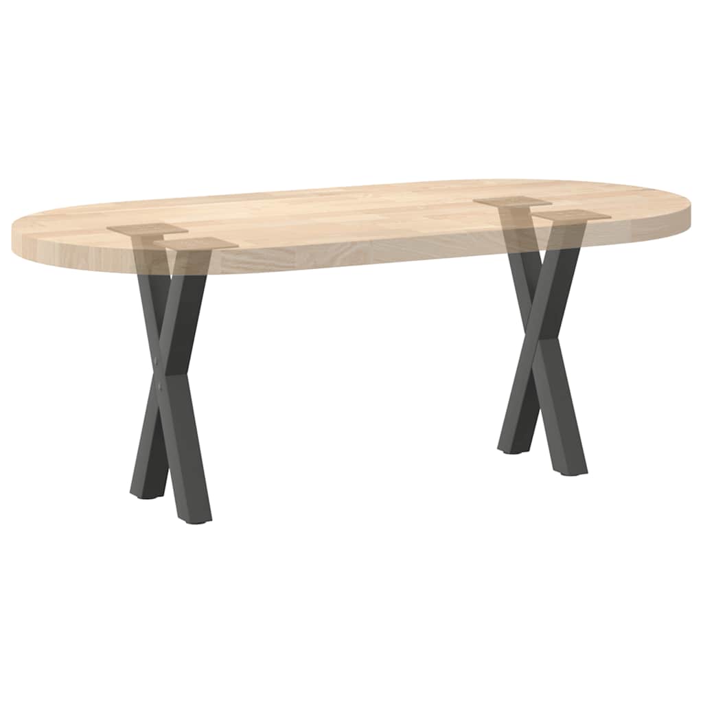 vidaXL Pieds de table basse en X 2 pcs Anthracite 38x(42-43) cm Acier