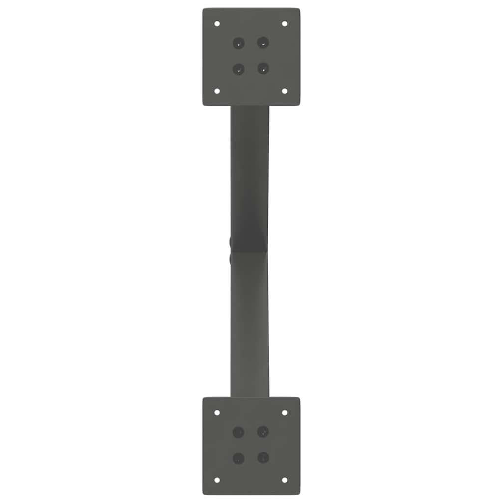 vidaXL Couchtischbeine X-Form 2 Stk. Anthrazit 50x(42-43) cm Stahl