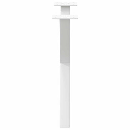 vidaXL Couchtischbeine X-Form 2 Stk. Weiß 60x(42-43) cm Stahl