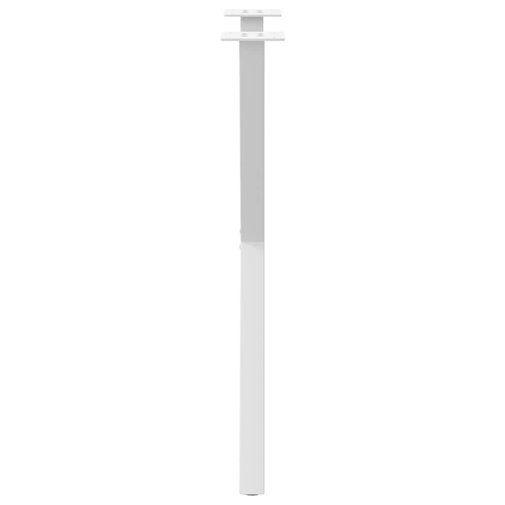 vidaXL Pieds de table à manger en X 2 pcs Blanc 57x(72-73) cm Acier