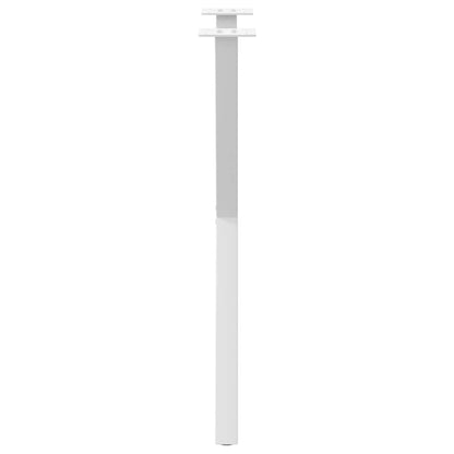 vidaXL Pieds de table à manger en X 2 pcs Blanc 57x(72-73) cm Acier