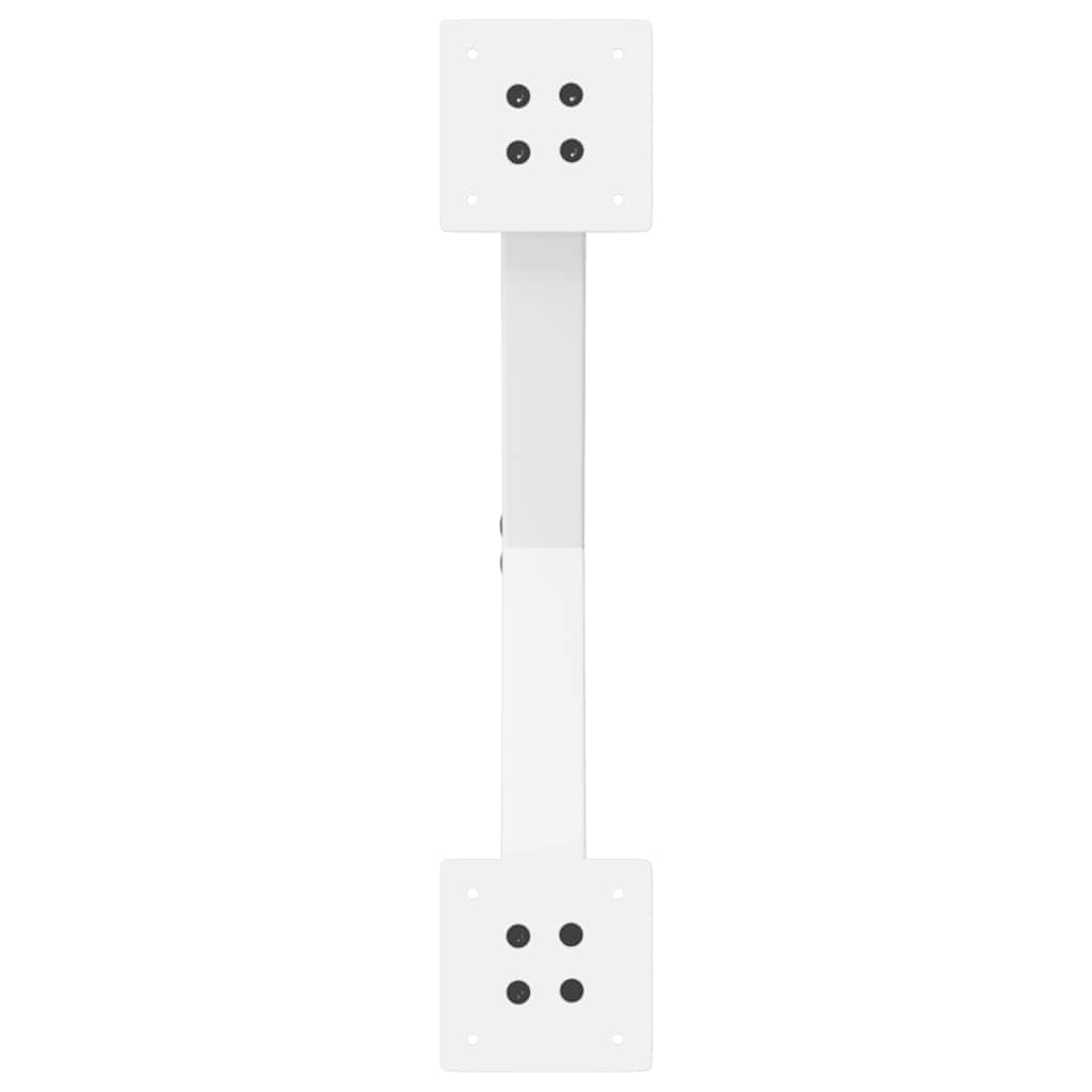 vidaXL Pieds de table à manger en X 2 pcs Blanc 57x(72-73) cm Acier