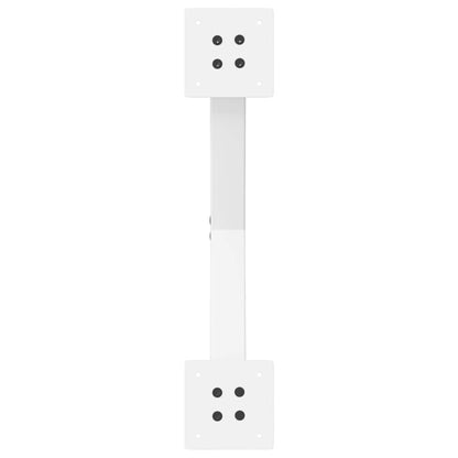 vidaXL Pieds de table à manger en X 2 pcs Blanc 57x(72-73) cm Acier