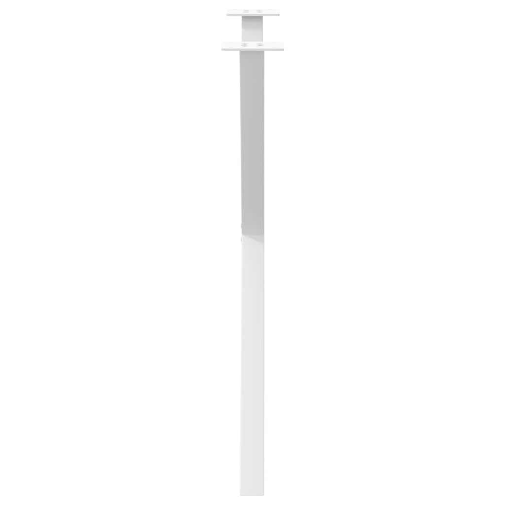 vidaXL Esstischbeine X-Form 2 Stk. Weiß 70x(72-73) cm Stahl