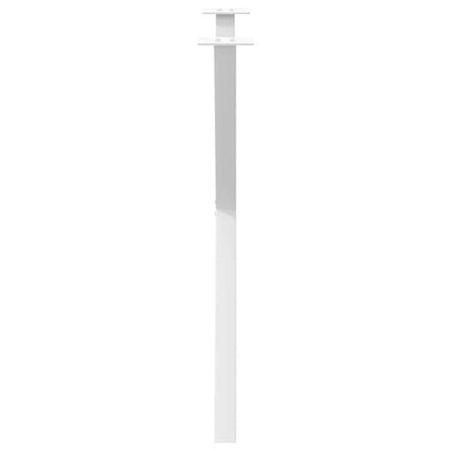 vidaXL Esstischbeine X-Form 2 Stk. Weiß 70x(72-73) cm Stahl