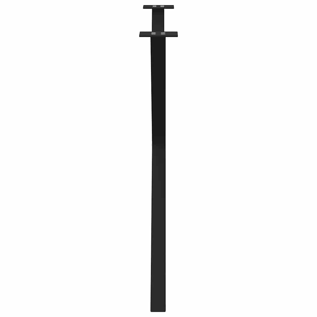 Esstischbeine X-Form 2 Stk. Schwarz 90x(72-73) cm Stahl