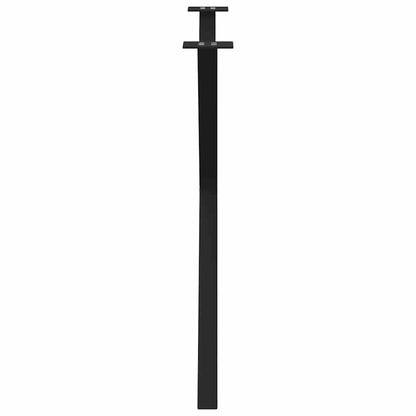 Esstischbeine X-Form 2 Stk. Schwarz 90x(72-73) cm Stahl