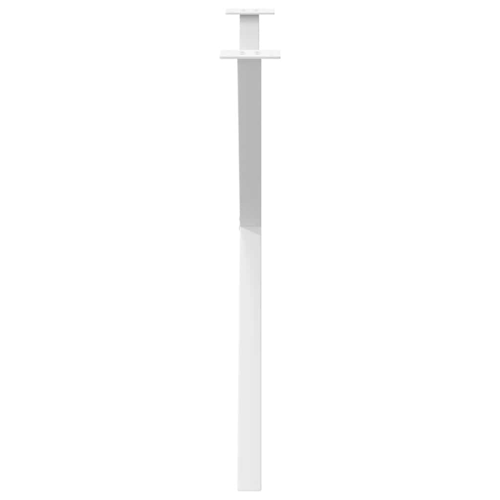 vidaXL Esstischbeine X-Form 2 Stk. Weiß 90x(72-73) cm Stahl