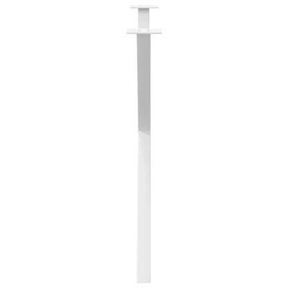 vidaXL Esstischbeine X-Form 2 Stk. Weiß 90x(72-73) cm Stahl