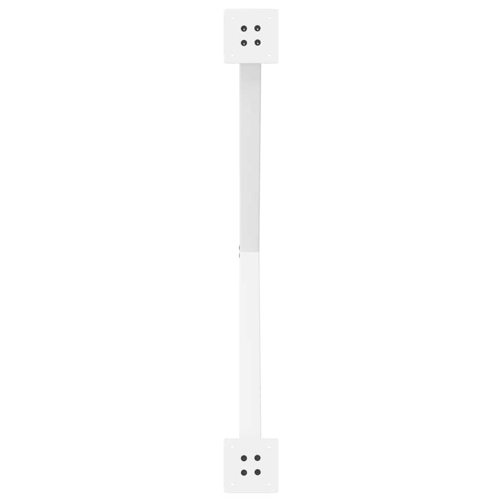 vidaXL Esstischbeine X-Form 2 Stk. Weiß 90x(72-73) cm Stahl