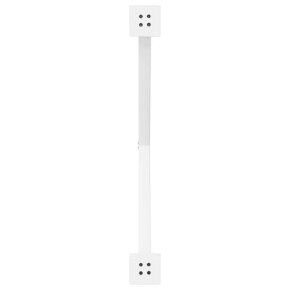 vidaXL Esstischbeine X-Form 2 Stk. Weiß 90x(72-73) cm Stahl