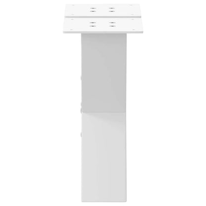 vidaXL Couchtischbeine X-Form 2 Stk. Weiß 30x(30-31) cm Stahl