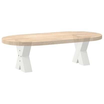 vidaXL Couchtischbeine X-Form 2 Stk. Weiß 30x(30-31) cm Stahl