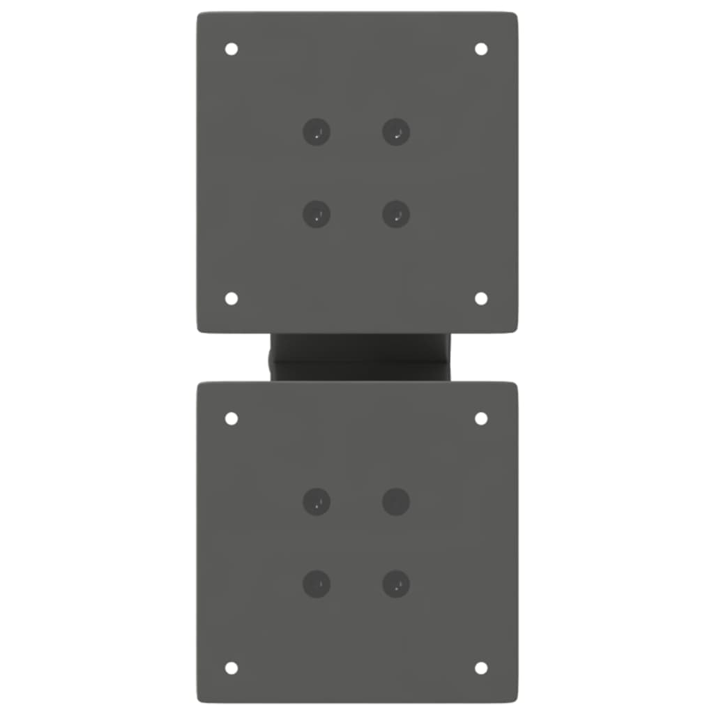 vidaXL Pieds de table basse en X 2 pcs Anthracite 30x(30-31) cm Acier