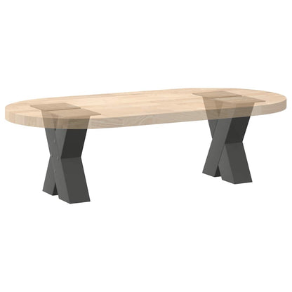 vidaXL Pieds de table basse en X 2 pcs Anthracite 30x(30-31) cm Acier