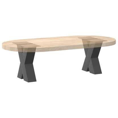 vidaXL Couchtischbeine X-Form 2 Stk. Anthrazit 40x(30-31) cm Stahl