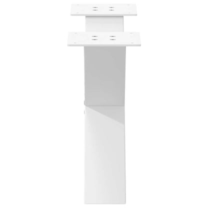 vidaXL Couchtischbeine X-Form 2 Stk. Weiß 50x(30-31) cm Stahl