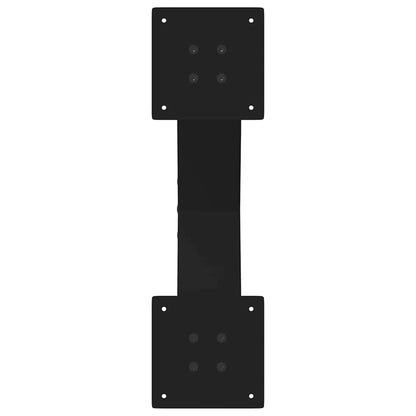 vidaXL Couchtischbeine X-Form 2 Stk. Schwarz 60x(30-31) cm Stahl