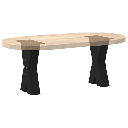 vidaXL Couchtischbeine X-Form 2 Stk. Schwarz 28x(42-43) cm Stahl