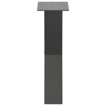 vidaXL Couchtischbeine X-Form 2 Stk. Anthrazit 28x(42-43) cm Stahl