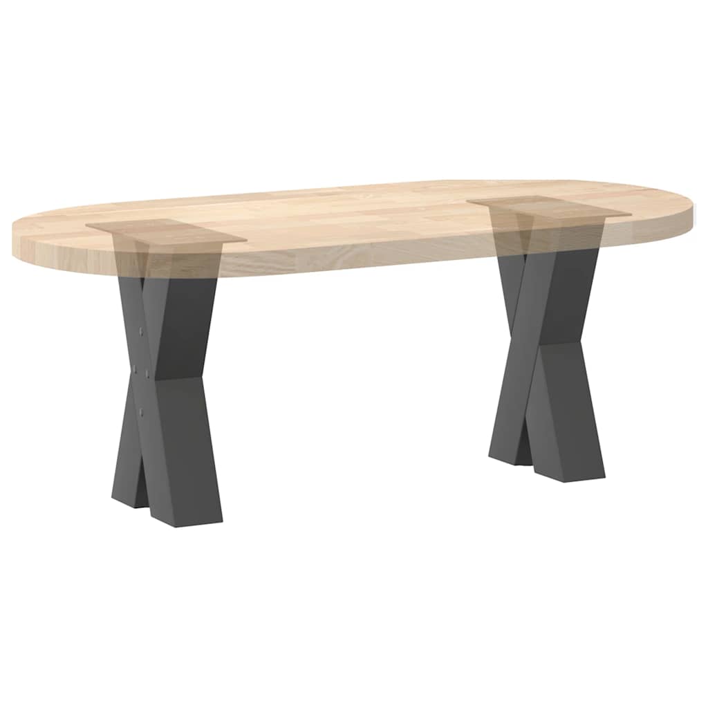 vidaXL Couchtischbeine X-Form 2 Stk. Anthrazit 28x(42-43) cm Stahl