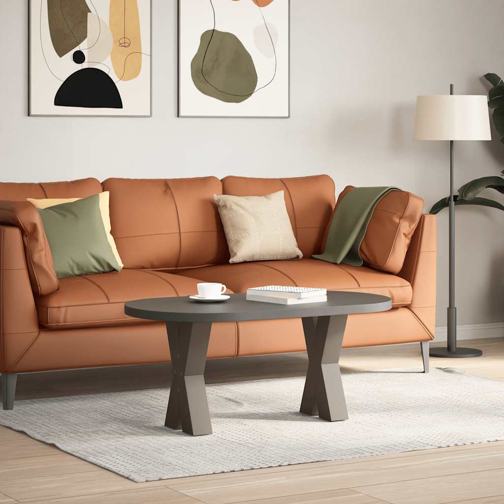 vidaXL Couchtischbeine X-Form 2 Stk. Naturstahl 28x(42-43) cm Stahl