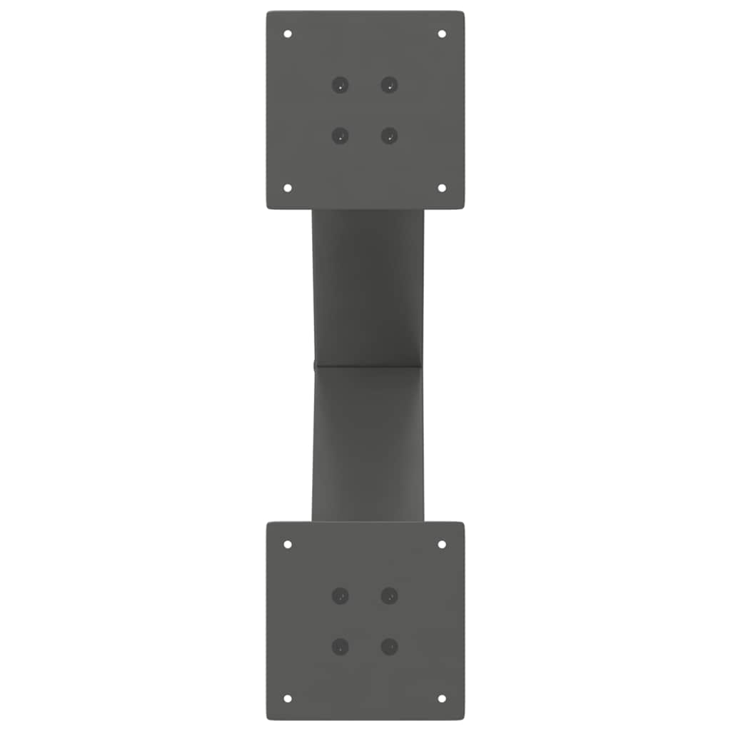 vidaXL Couchtischbeine X-Form 2 Stk. Anthrazit 60x(42-43) cm Stahl