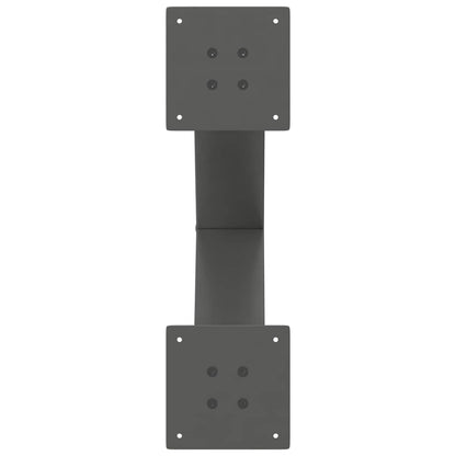 vidaXL Couchtischbeine X-Form 2 Stk. Anthrazit 60x(42-43) cm Stahl