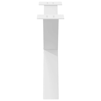 vidaXL Couchtischbeine X-Form 2 Stk. Weiß 70x(42-43) cm Stahl