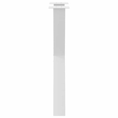 vidaXL Esstischbeine X-Form 2 Stk. Weiß 50x(72-73) cm Stahl