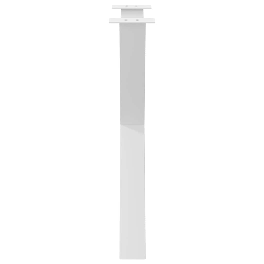 vidaXL Esstischbeine X-Form 2 Stk. Weiß 80x(72-73) cm Stahl