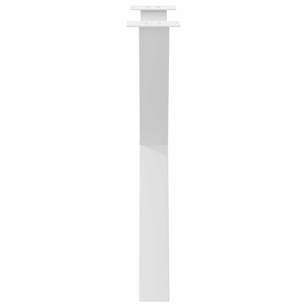 vidaXL Esstischbeine X-Form 3 Stk. Weiß 70x(72-73) cm Stahl
