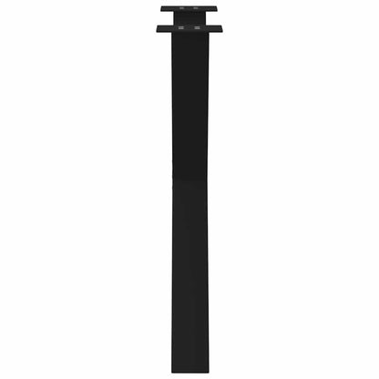 vidaXL Esstischbeine X-Form 3 Stk. Schwarz 80x(72-73) cm Stahl