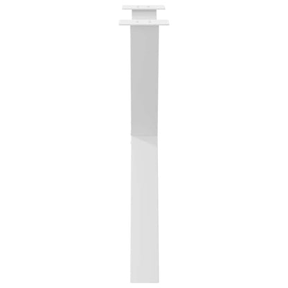 vidaXL Esstischbeine X-Form 3 Stk. Weiß 80x(72-73) cm Stahl