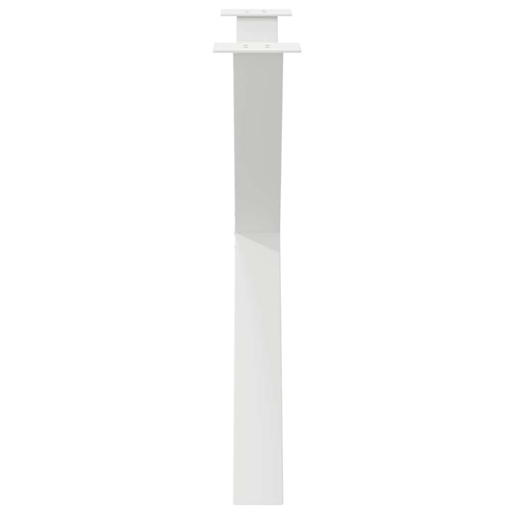 vidaXL Esstischbeine X-Form 3 Stk. Weiß 90x(72-73) cm Stahl