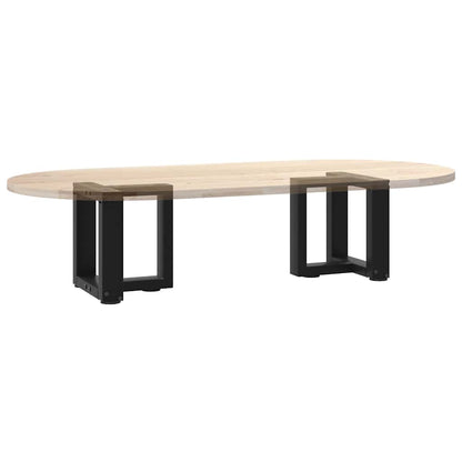vidaXL Couchtischbeine T-Form 2 Stk. Schwarz 30x25x(30-31) cm Stahl