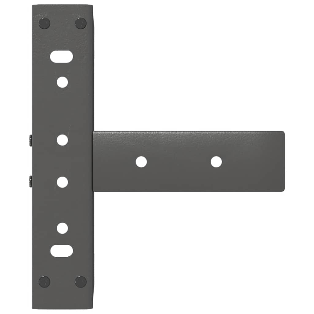 vidaXL Couchtischbeine T-Form 2 Stk. Anthrazit 30x25x(30-31) cm Stahl