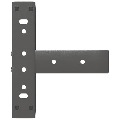 vidaXL Couchtischbeine T-Form 2 Stk. Anthrazit 30x25x(30-31) cm Stahl