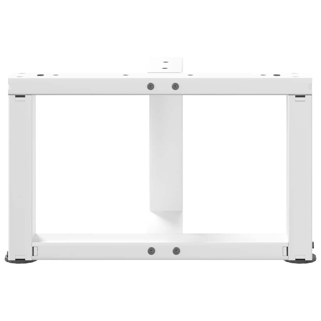 vidaXL Couchtischbeine T-Form 2 Stk. Weiß 40x25x(30-31) cm Stahl