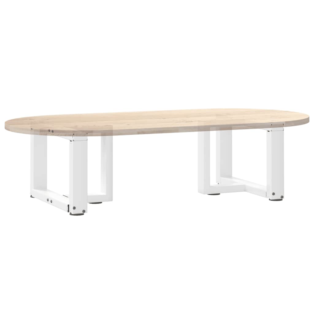 vidaXL Couchtischbeine T-Form 2 Stk. Weiß 40x25x(30-31) cm Stahl