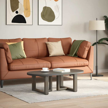 vidaXL Couchtischbeine T-Form 2 Stk. Naturstahl 40x25x(30-31) cm Stahl