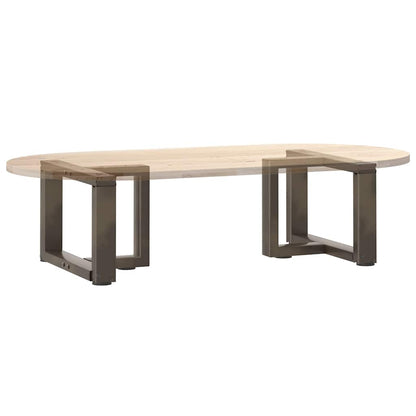 vidaXL Couchtischbeine T-Form 2 Stk. Naturstahl 40x25x(30-31) cm Stahl