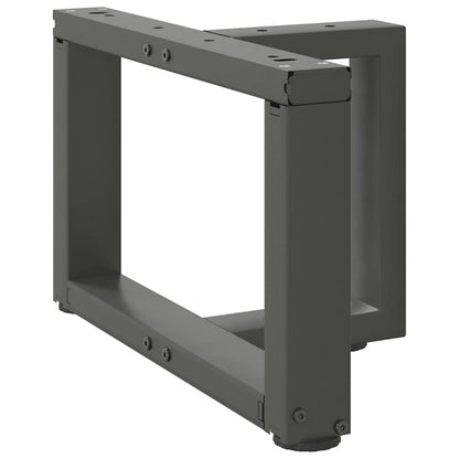 vidaXL Pieds de table basse en T 2 pcs Anthracite 50x25x(30-31) cm Acier